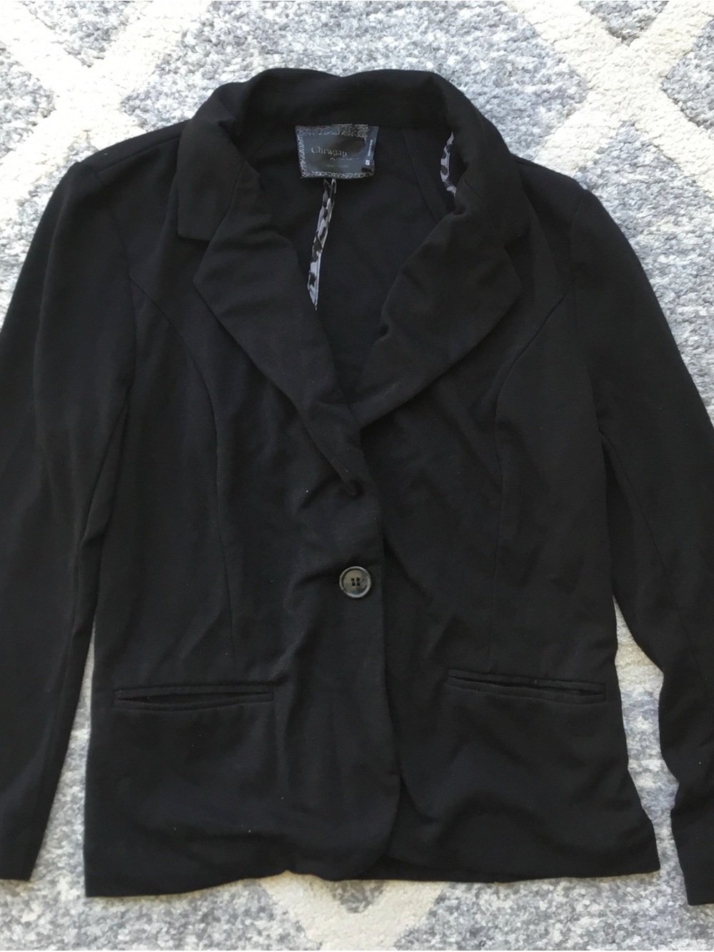 Christian Siriano Black Blazer, Sz Small